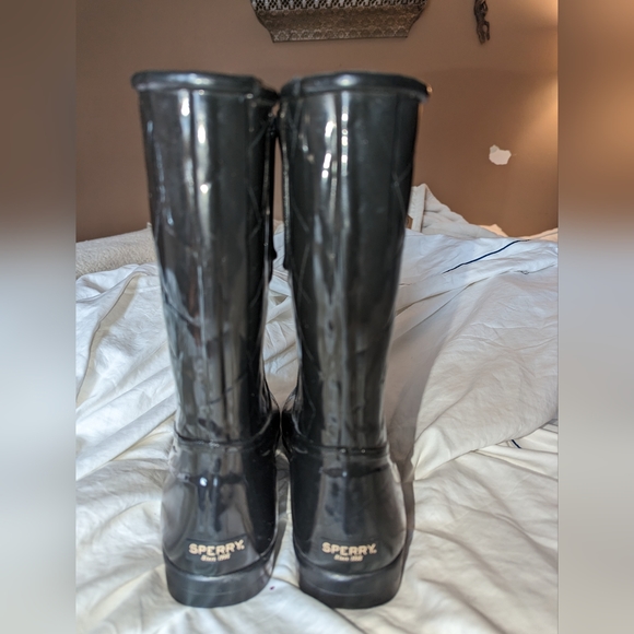 Sperry Topsider Quilted Rubber Rain Boot NELLIE 6 - Picture 5 of 13